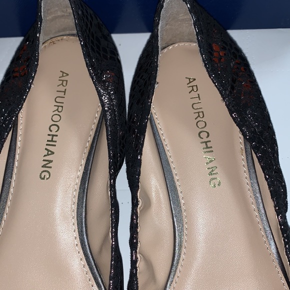 Arturo Chiang Peep Toe Flats - Picture 4 of 9